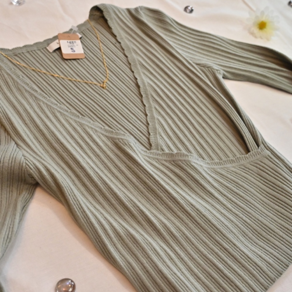 Lush Clothing Sadie Crossover Top FREE PEOPLE STYL
